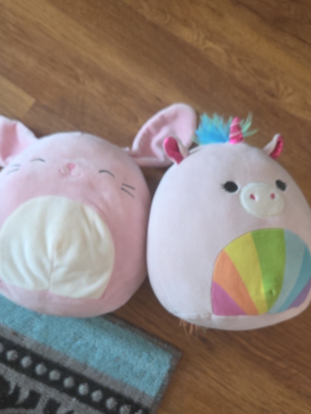 LAST CHANCE Squishmallows Pink Bunny & Unicorn No Tags 8"